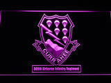 506th Airborne Infantry Regiment LED Sign - Purple - TheLedHeroes