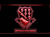506th Airborne Infantry Regiment LED Neon Sign USB - Red - TheLedHeroes