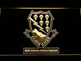 506th Airborne Infantry Regiment LED Neon Sign USB - Yellow - TheLedHeroes