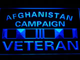 FREE Afghanistan Campaign Veteran Ribbonl LED Sign - Blue - TheLedHeroes