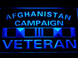 Afghanistan Campaign Veteran Ribbonl LED Sign - Blue - TheLedHeroes