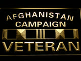 FREE Afghanistan Campaign Veteran Ribbonl LED Sign - Multicolor - TheLedHeroes
