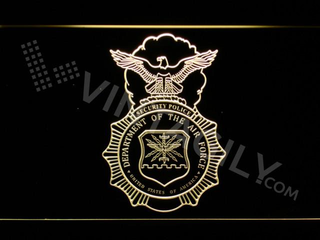 US Department of the Air Force LED Neon Sign USB - Yellow - TheLedHeroes