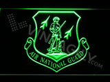 Air National Guard LED Neon Sign Electrical - Green - TheLedHeroes