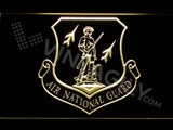 Air National Guard LED Neon Sign USB - Yellow - TheLedHeroes