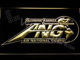 Air National Guard 2 LED Neon Sign USB - Yellow - TheLedHeroes