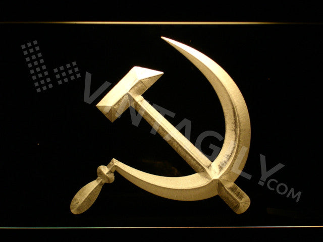 FREE Communism LED Sign - Yellow - TheLedHeroes