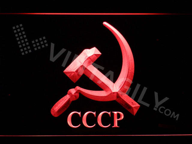 Communism 3 LED Sign - Red - TheLedHeroes