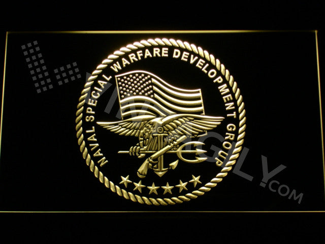 FREE US Naval Special Warfare Development Group LED Sign - Yellow - TheLedHeroes
