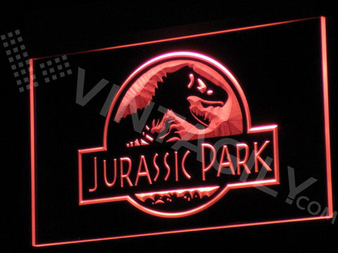 Jurassic Park LED Sign - Red - TheLedHeroes