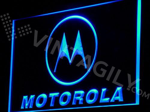 Motorola LED Neon Sign USB - Blue - TheLedHeroes