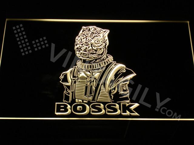 Bossk LED Neon Sign USB - Yellow - TheLedHeroes