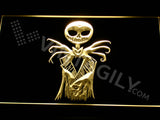 Nightmare Before Christmas Jack 3 LED Sign - Yellow - TheLedHeroes