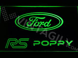 FREE Ford RS Poppy LED Sign - Green - TheLedHeroes