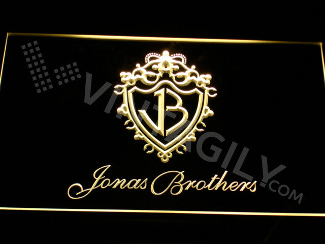 Jonas Brothers 2 LED Sign - Yellow - TheLedHeroes