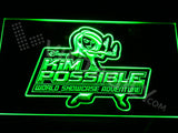 Kim Possible World Showcase Adventure LED Sign - Green - TheLedHeroes