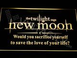 Twilight Saga New Moon LED Sign - Yellow - TheLedHeroes