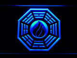 Dharma Stations Initiative Flame Lost LED Sign - Blue - TheLedHeroes