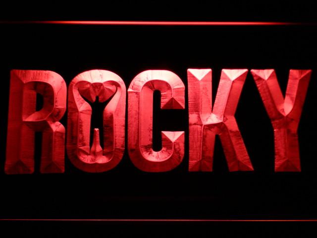 Rocky Boxing LED Neon Sign Electrical - Red - TheLedHeroes