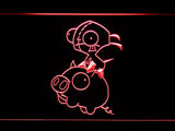 Invader Zim Piggy LED Sign - Red - TheLedHeroes
