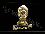 Achmed - Silence, I kill you LED Sign - Yellow - TheLedHeroes