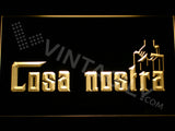 Cosa Nostra LED Sign - Yellow - TheLedHeroes