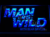 Man vs Wild LED Sign - Blue - TheLedHeroes