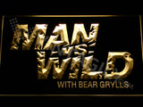 Man vs Wild LED Sign - Yellow - TheLedHeroes