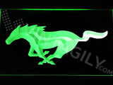 Mustang Logo LED Sign - Green - TheLedHeroes