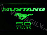 Mustang 50 Years LED Sign - Green - TheLedHeroes