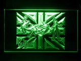 The Beatles England Jump LED Neon Sign USB - Green - TheLedHeroes