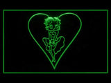 Betty Boop 2 LED Neon Sign USB - Green - TheLedHeroes