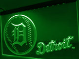 Detroit Tigers Baseball LED Neon Sign USB - Green - TheLedHeroes