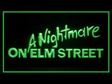 FREE A Nightmare On Elm Street (2) LED Sign - Green - TheLedHeroes