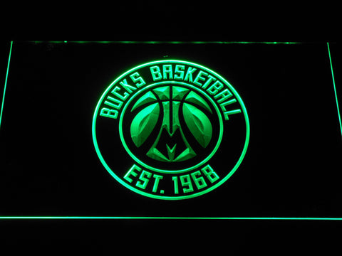 Milwaukee bucks 2 LED Sign - Green - TheLedHeroes