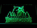 FREE Minnesota Timberwolves 2 LED Sign - Green - TheLedHeroes
