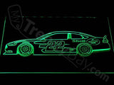 Joey Logano LED Neon Sign USB - Green - TheLedHeroes