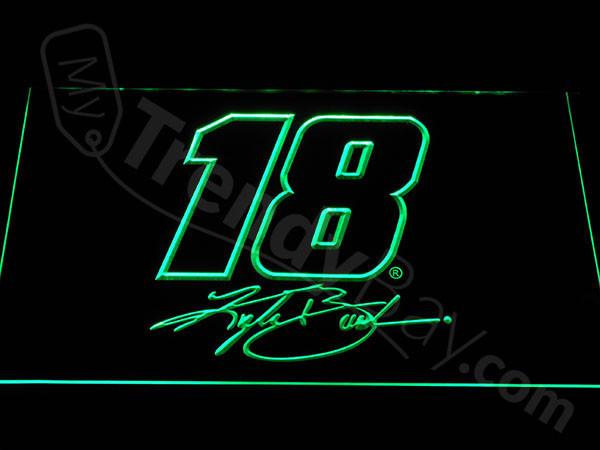 Kyle Busch LED Neon Sign USB - Green - TheLedHeroes