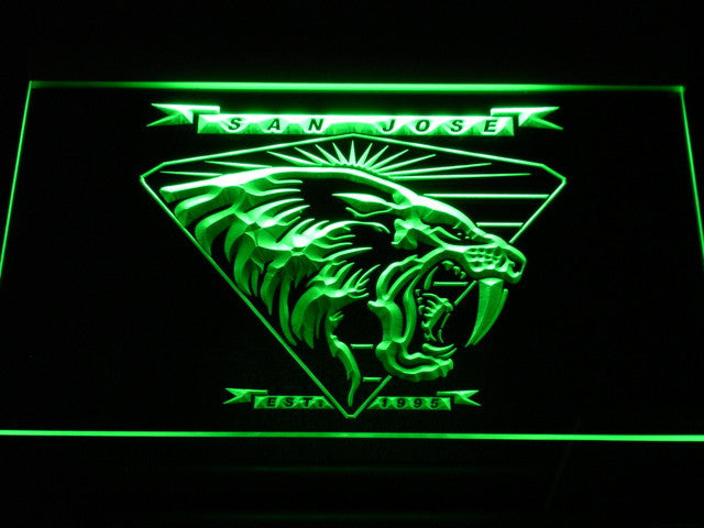 FREE San Jose SaberCats LED Sign - Green - TheLedHeroes