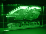 FREE Valentino Rossi The Doctor 46 LED Sign - Green - TheLedHeroes