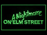 A Nightmare On Elm Street 2 LED Neon Sign USB - Green - TheLedHeroes