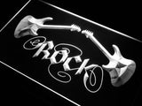 FREE Guitar Rock LED Sign - White - TheLedHeroes