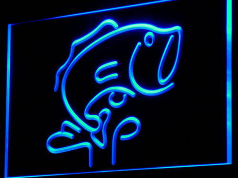 FREE Fish Bait LED Sign - Blue - TheLedHeroes