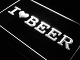 I Love Beer Bar Pub LED Neon Sign Electrical - White - TheLedHeroes