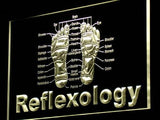Reflexology Foot Massage LED Neon Sign Electrical - Yellow - TheLedHeroes