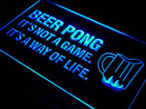 Beer Pong A Way of Life LED Neon Sign USB - Blue - TheLedHeroes