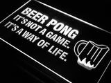 Beer Pong A Way of Life LED Neon Sign Electrical - White - TheLedHeroes
