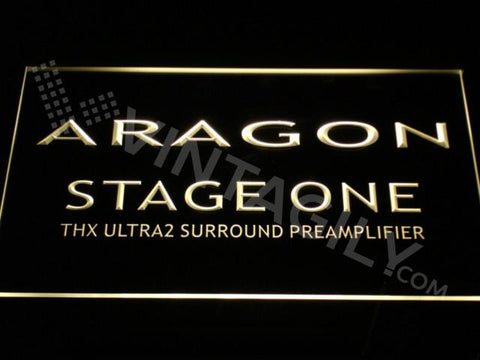 Aragon Stage One LED Neon Sign USB - Yellow - TheLedHeroes