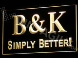 FREE B&K Simply Better LED Sign - Yellow - TheLedHeroes