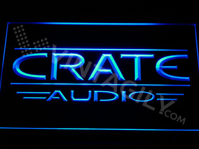 Crate Audio LED Sign - Blue - TheLedHeroes